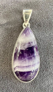 Amethyst Lace Agate Pendant