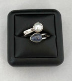 Pearl and Lapis Ring