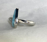 Larimar Ring set in Sterling Silver