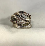 Garnet Ring set in Sterling Silver