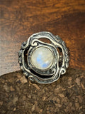 Moonstone Ring set in Sterling Silver