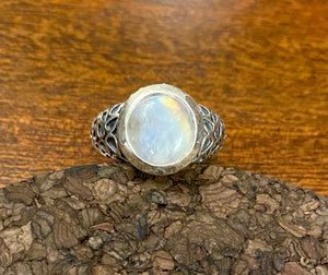 Moonstone set in Sterling Silver also available in other stones