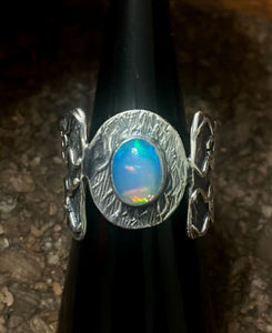 Opal Ring set in Sterling Silver