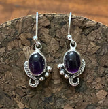 Amethyst Cab Stone Earrings also available in other stones