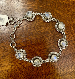 Moonstone Bracelet set in Sterling Silver