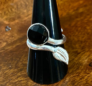 Black Onyx Ring set in Sterling Silver