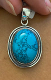 Turquoise set in Sterling Silver 