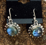 Amethyst Cab Earrings set in Sterling Silver also available in other stone options