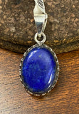 Lapis Pendant set in Sterling Silver available in other stones