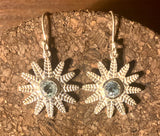 Garnet Earrings set in Sterling Silver in other stones