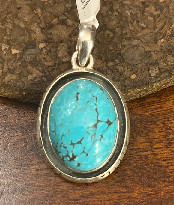 Turquoise Pendant set in Sterling Silver available in other stones