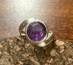 Amethyst Ring set in Sterling Silver also available in other stones