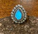 Moonstone Ring set in Sterling Silver available in other stones