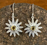 Garnet Earrings set in Sterling Silver in other stones